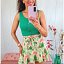 Top Verde Botones